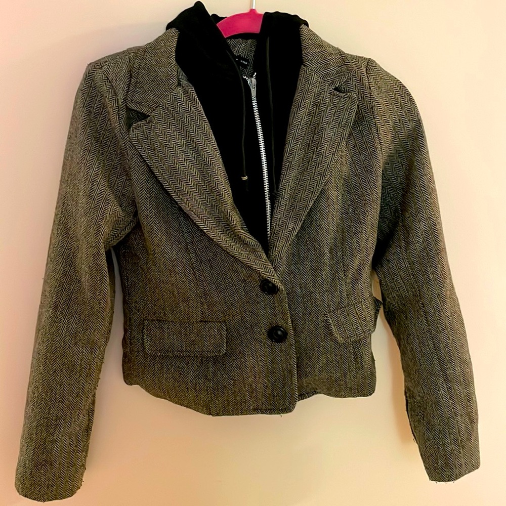 Jacket with hoodie, xs size for girl